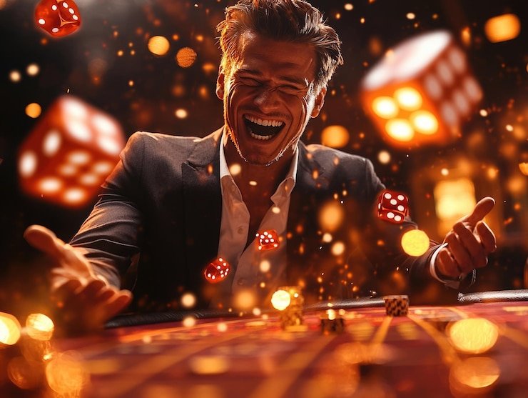 Roda Roulette Eropa K bernuansa neon